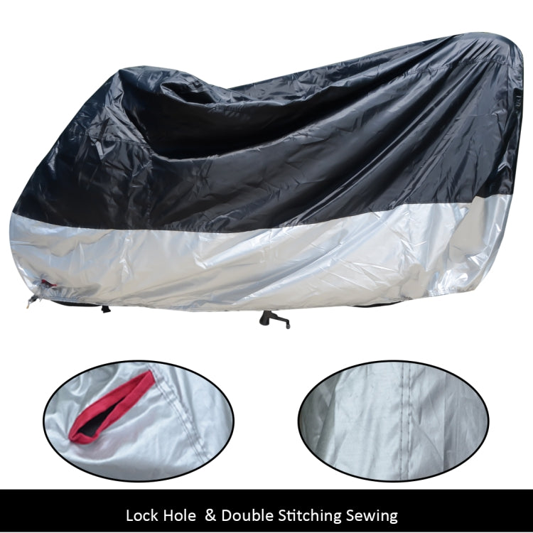 210D Oxford Cloth Motorcycle Electric Car Rainproof Dust-proof Cover, Size: XXL (Silver) - Raincoat by PMC Jewellery | Online Shopping South Africa | PMC Jewellery | Buy Now Pay Later Mobicred