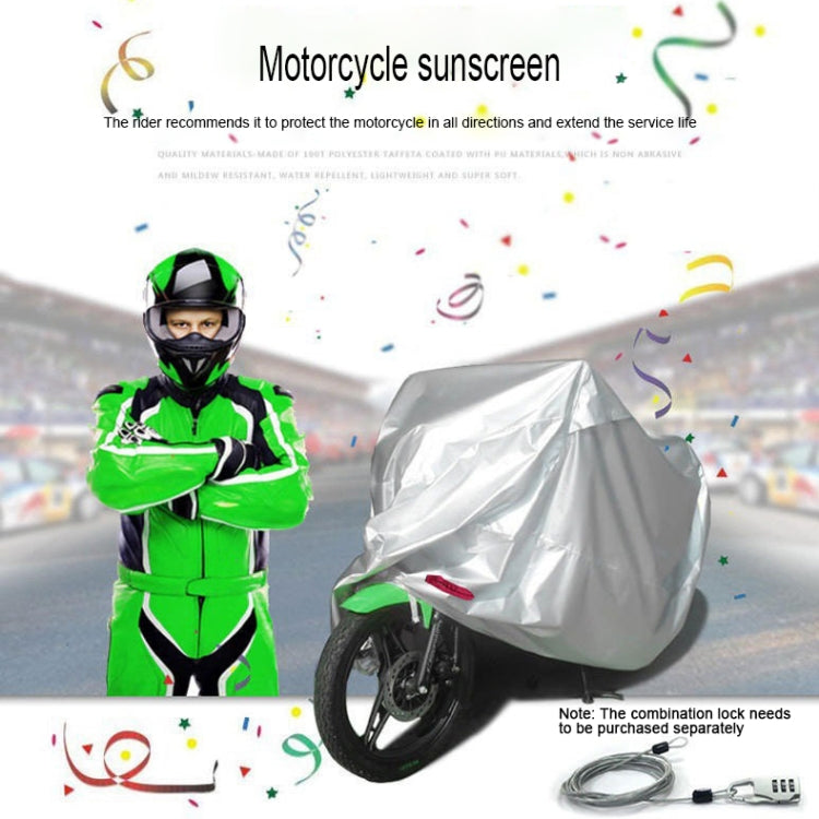 210D Oxford Cloth Motorcycle Electric Car Rainproof Dust-proof Cover, Size: XXXL (Silver) - Raincoat by PMC Jewellery | Online Shopping South Africa | PMC Jewellery | Buy Now Pay Later Mobicred