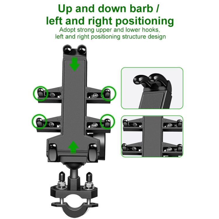 M10 Bolt Ball-Head Motorcycle Multi-function Eight-jaw Aluminum Phone Navigation Holder Bracket with Anti-theft Knobs - Holder by PMC TechLife | Online Shopping South Africa | PMC TechLife | Buy Now Pay Later Mobicred