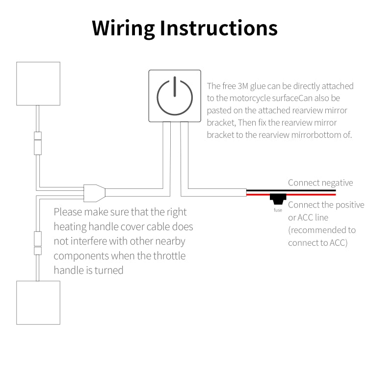 CS-974A1 Motorcycle Scooter Smart Three Gear Temperature Control Electric Hand Grip Cover Heated Grip Handlebar - free shipping - PMC TechLife - Order now!