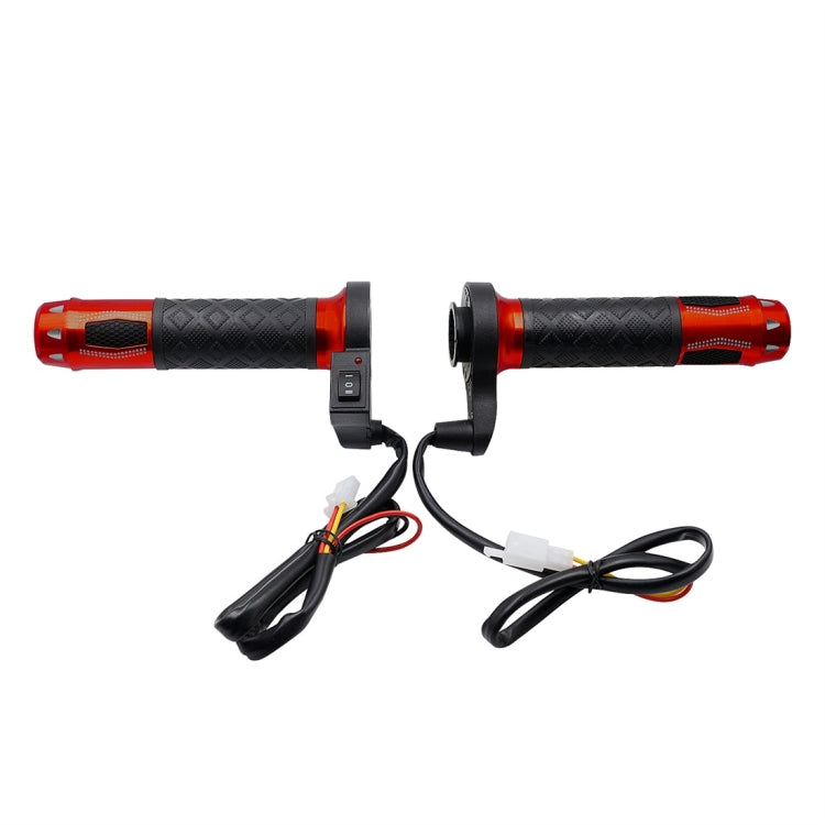 CS-764A1 12V Motorcycle Scooter Aluminum Alloy Electric Hand Grip Cover Heated Grip Handlebar (Red) - Grips by PMC Jewellery | Online Shopping South Africa | PMC Jewellery | Buy Now Pay Later Mobicred