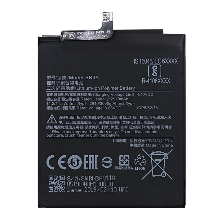 BN3A 2910mAh Li-Polymer Battery for Xiaomi Mi Play / Redmi Go - For Xiaomi by PMC Jewellery | Online Shopping South Africa | PMC Jewellery | Buy Now Pay Later Mobicred
