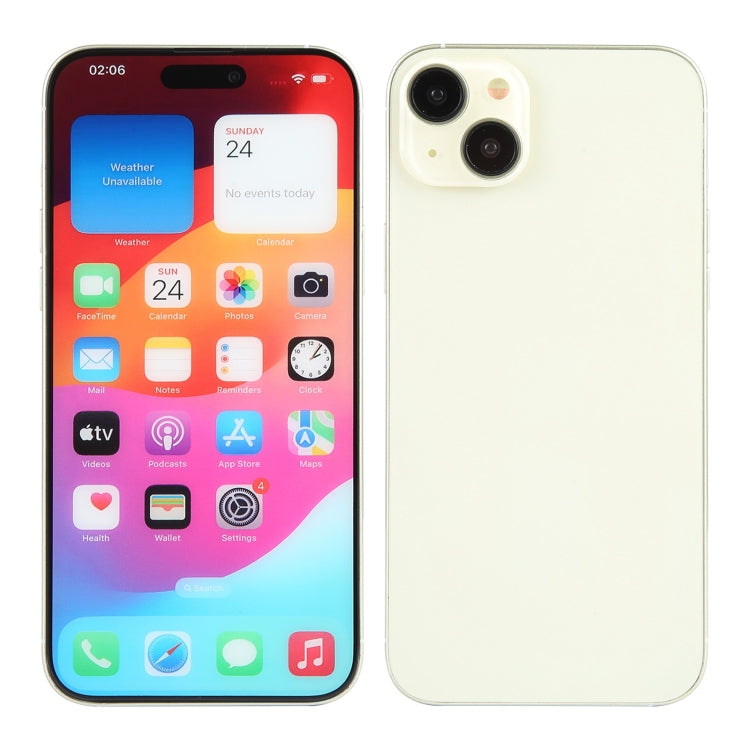 For iPhone 15 Color Screen Non-Working Fake Dummy Display Model (Yellow) - For iPhone & iPad by PMC Jewellery | Online Shopping South Africa | PMC Jewellery | Buy Now Pay Later Mobicred