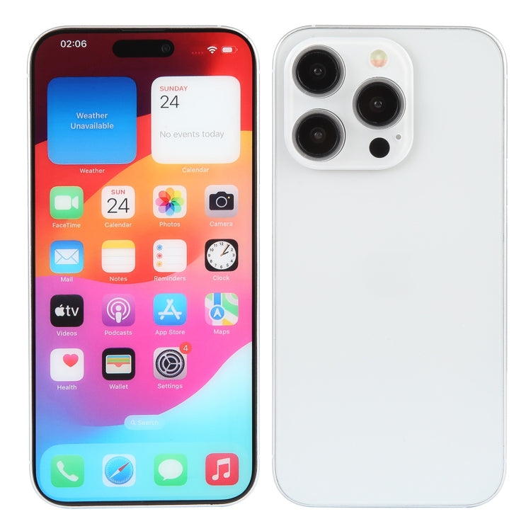 For iPhone 15 Pro Color Screen Non-Working Fake Dummy Display Model (White) - For iPhone & iPad by PMC TechLife | Online Shopping South Africa | PMC TechLife