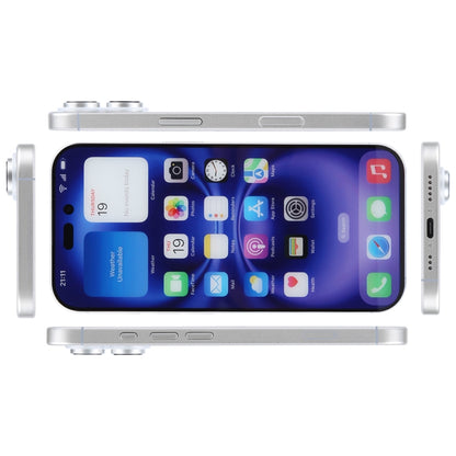 For iPhone 16 Plus Color Screen Non-Working Fake Dummy Display Model (White) - For iPhone & iPad by PMC Jewellery | Online Shopping South Africa | PMC Jewellery | Buy Now Pay Later Mobicred