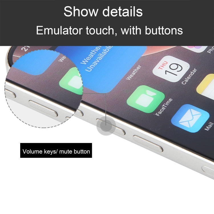 For iPhone 16 Pro Color Screen Non-Working Fake Dummy Display Model (White) - For iPhone & iPad by PMC Jewellery | Online Shopping South Africa | PMC Jewellery | Buy Now Pay Later Mobicred