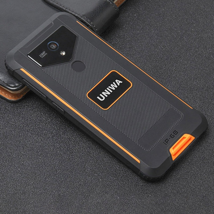 UNIWA F965 Pro Rugged Smart Phone, 6GB+128GB, 6 inch Android 13, MT6762 Octa Core, Network: 4G, NFC, PoC, SOS, AU Plug (Black+Orange) - UNIWA by UNIWA | Online Shopping South Africa | PMC Jewellery | Buy Now Pay Later Mobicred