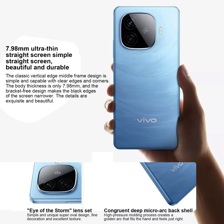 vivo Y200 GT, Dual Back Cameras, 12GB+256GB, Face ID Screen Fingerprint Identification, 6.78 inch Android 14.0 OriginOS 4 Snapdragon 7 Gen 3 Octa Core 2.63GHz, OTG, NFC, Network: 5G, Support Google Play (Blue) - vivo by vivo | Online Shopping South Africa | PMC Jewellery | Buy Now Pay Later Mobicred