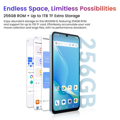 [HK Warehouse] Blackview Oscal MODERN 8, 8GB+256GB, Fingerprint Identification, 6.75 inch Android 13 Unisoc T616 Octa Core up to 2.2GHz, Network: 4G, OTG (Tarnish) - Blackview by Blackview | Online Shopping South Africa | PMC Jewellery | Buy Now Pay Later Mobicred