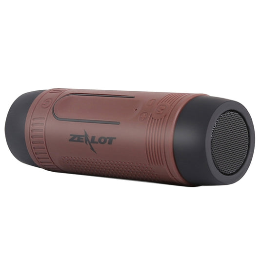 Zealot S1 Multifunctional Outdoor Waterproof Bluetooth Speaker, 4000mAh Battery, For iPhone, Galaxy, Sony, Lenovo, HTC, Huawei, Google, LG, Xiaomi, other Smartphones(Coffee) - Waterproof Speaker by ZEALOT | Online Shopping South Africa | PMC Jewellery | Buy Now Pay Later Mobicred