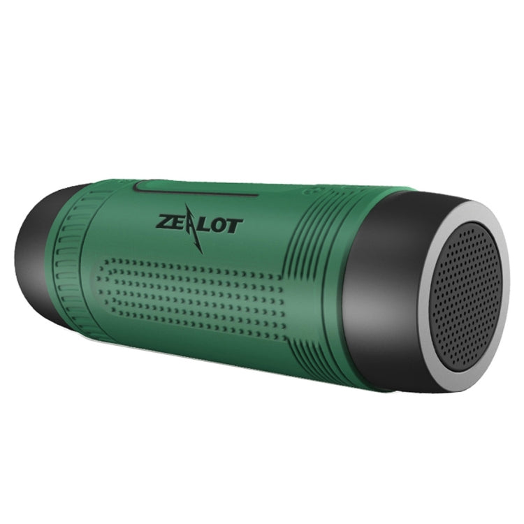 Zealot S1 Multifunctional Outdoor Waterproof Bluetooth Speaker, 4000mAh Battery, For iPhone, Galaxy, Sony, Lenovo, HTC, Huawei, Google, LG, Xiaomi, other Smartphones(Green) - Waterproof Speaker by ZEALOT | Online Shopping South Africa | PMC Jewellery | Buy Now Pay Later Mobicred