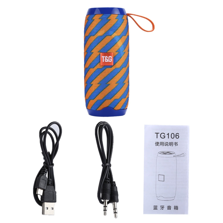 T&G TG106 Portable Wireless Bluetooth V4.2 Stereo Speaker with Handle, Built-in MIC, Support Hands-free Calls & TF Card & AUX IN & FM, Bluetooth Distance: 10m - Desktop Speaker by T&G | Online Shopping South Africa | PMC Jewellery | Buy Now Pay Later Mobicred