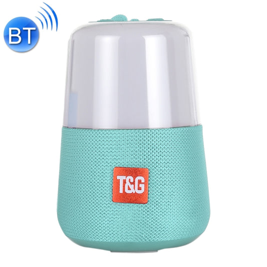 T&G TG168 Portable Wireless Bluetooth V5.0 Stereo Speaker with Handle, Built-in MIC, Support Flashing LED Light & TF Card & U Disk & AUX IN & FM(Cyan) - Desktop Speaker by T&G | Online Shopping South Africa | PMC Jewellery | Buy Now Pay Later Mobicred