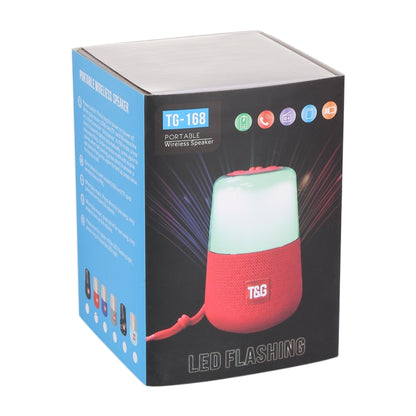 T&G TG168 Portable Wireless Bluetooth V5.0 Stereo Speaker with Handle, Built-in MIC, Support Flashing LED Light & TF Card & U Disk & AUX IN & FM(Cyan) - Desktop Speaker by T&G | Online Shopping South Africa | PMC Jewellery | Buy Now Pay Later Mobicred