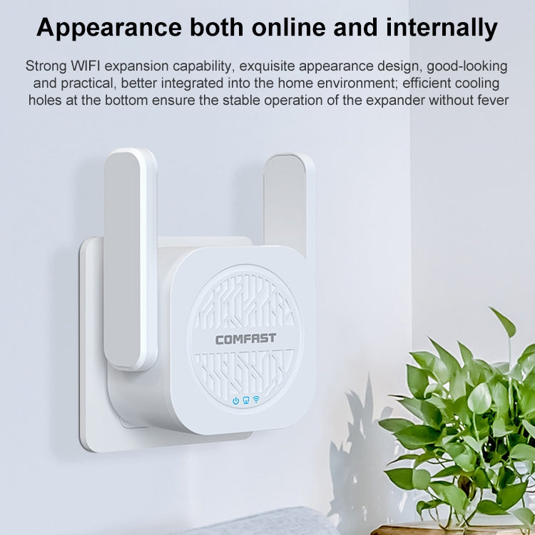 COMFAST CF-WR765AC 1200Mbps Dual Band Wireless Repeater Amplifier with External Antenna - free shipping - PMC Jewellery - Order now!