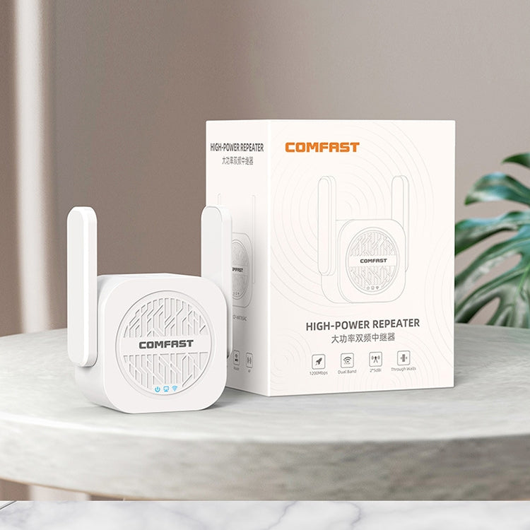 COMFAST CF-WR765AC 1200Mbps Dual Band Wireless Repeater Amplifier with External Antenna - free shipping - PMC Jewellery - Order now!