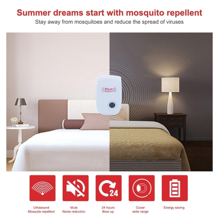 6pcs/Pack Ultrasonic Electronic Cockroach Mosquito Pest Reject Repeller, UK Plug - Repellents by PMC TechLife | Online Shopping South Africa | PMC TechLife