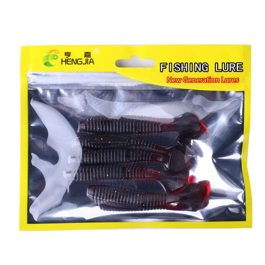 HENGJIA SO0215P 5 PCS 7.5cm/5.5g  Screw Tail Soft Fishing Lure Artificial Baits - Fishing Lures by PMC Jewellery | Online Shopping South Africa | PMC Jewellery | Buy Now Pay Later Mobicred