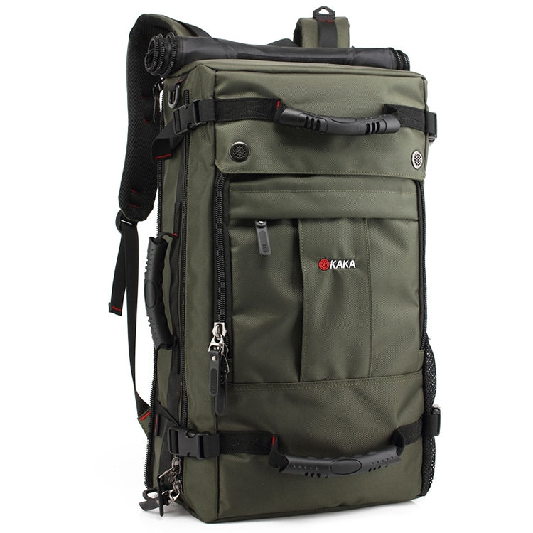 KAKA Large Capacity Backpack Men Travel Bag Leisure Student Waterproof Shoulders Bag with Lock(Green) - Backpacks by KAKA | Online Shopping South Africa | PMC Jewellery | Buy Now Pay Later Mobicred