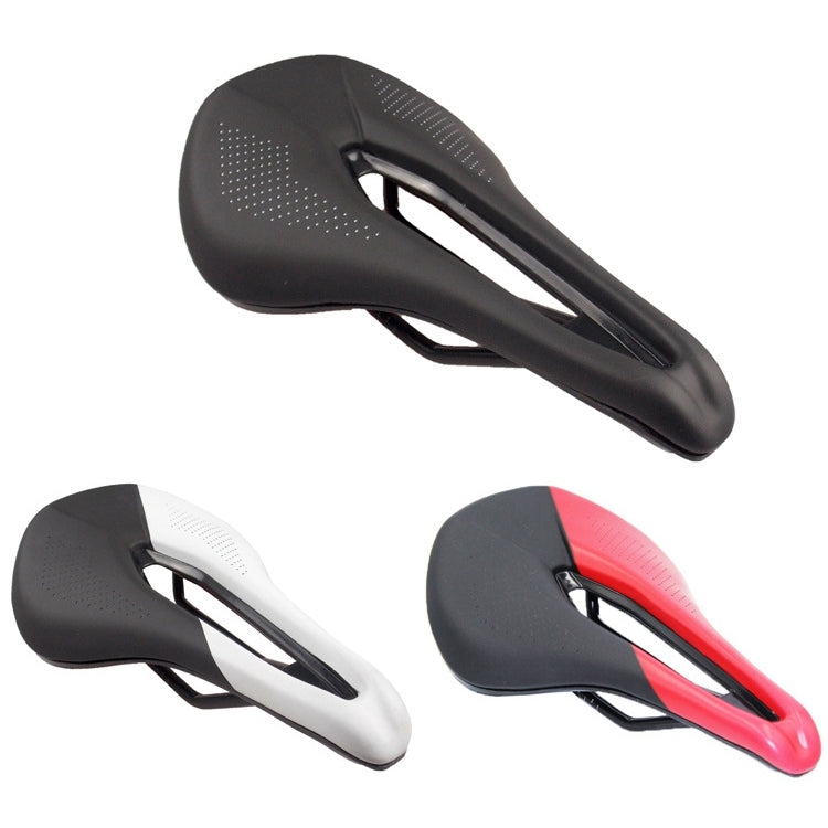 BIKERSAY SZ001 Bicycle PU Leather Saddle Seat (Black Red) - Bicycle Saddle by BIKERSAY | Online Shopping South Africa | PMc TechLife | Buy Now Pay Later Mobicred