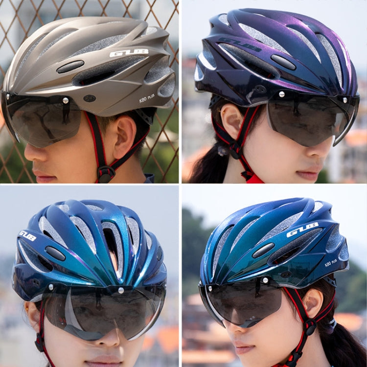 GUB K80 Plus Bike Helmet With Visor And Goggles(Orange) - free shipping - PMC TechLife - Order now!