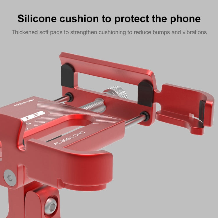 GUB P30 Aluminum Bike Phone Holder(Black) - Holders by GUB | Online Shopping South Africa | PMC TechLife | Buy Now Pay Later Mobicred