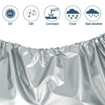 4PCS 210D Oxford Cloth RV Caravan Tire Dustproof and Waterproof Cover For 27-29 inch (Silver) - Window Foils & Solar Protection by PMC Jewellery | Online Shopping South Africa | PMC Jewellery | Buy Now Pay Later Mobicred