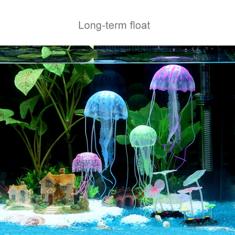 Aquarium Articles Decoration Silicone Simulation Fluorescent Sucker Jellyfish, Size: 5*17cm(Orange) - free shipping - PMc TechLife - Order now!