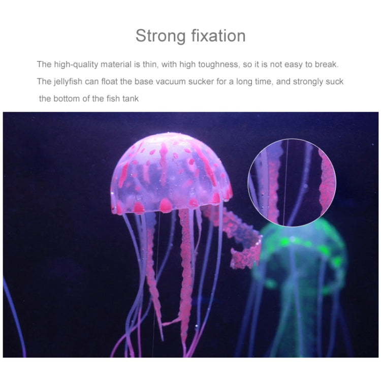 Aquarium Articles Decoration Silicone Simulation Fluorescent Sucker Jellyfish, Size: 5*17cm(Purple) - free shipping - PMc TechLife - Order now!
