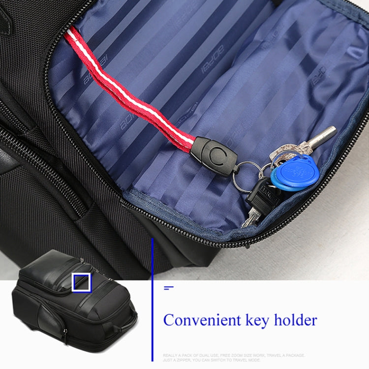 Bopai 851-014211 Business Anti-theft Waterproof Three-layer Large Capacity Double Shoulder Bag,with USB Charging Port, Size: 35.5x24x45cm (Black) - 15.6 - 17 inch by Bopai | Online Shopping South Africa | PMC Jewellery | Buy Now Pay Later Mobicred