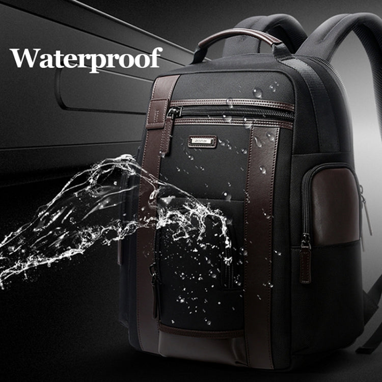 Bopai 851-008821 Outdoor Breathable Waterproof Anti-theft Large Capacity Double Shoulder Bag,with USB Charging Port, Size: 36x17x41.5cm (Black) - 15.6 - 17 inch by Bopai | Online Shopping South Africa | PMC Jewellery | Buy Now Pay Later Mobicred