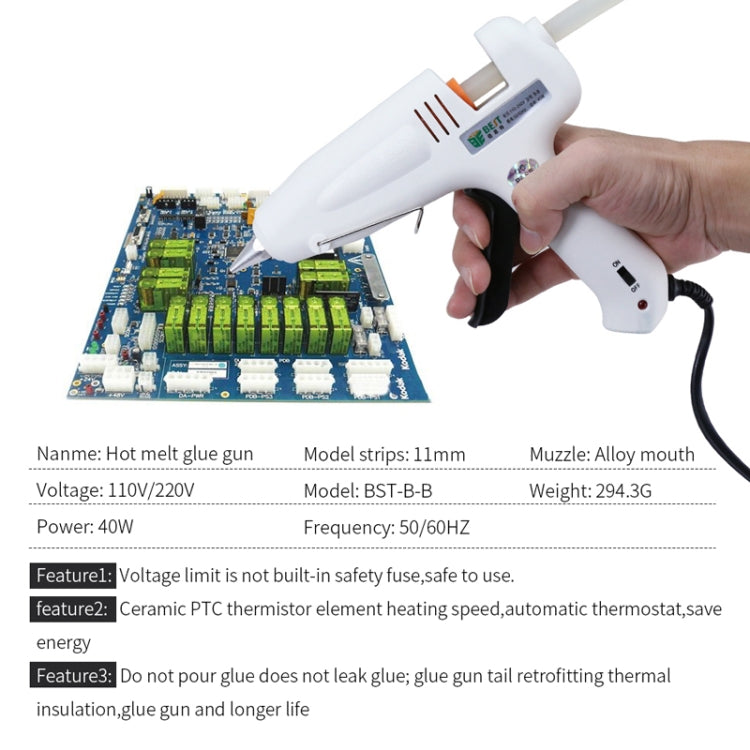 BEST-B-B AC 220V Hot Pneumatic Glue Gun - Hot Melt Glue Gun by BEST | Online Shopping South Africa | PMC TechLife | Buy Now Pay Later Mobicred