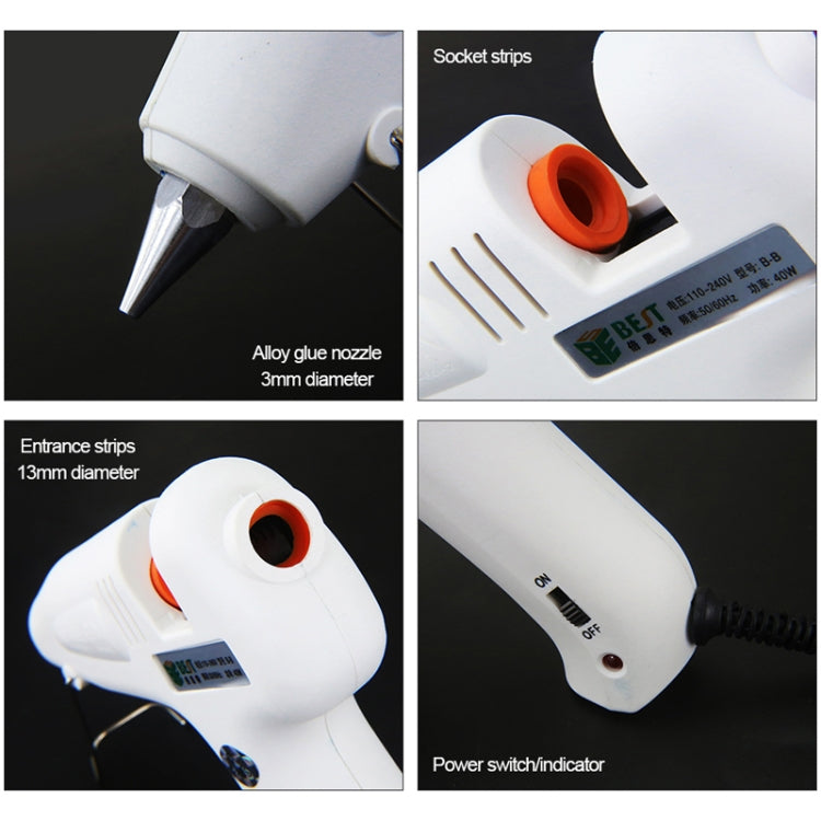 BEST-B-B AC 220V Hot Pneumatic Glue Gun - Hot Melt Glue Gun by BEST | Online Shopping South Africa | PMC TechLife | Buy Now Pay Later Mobicred