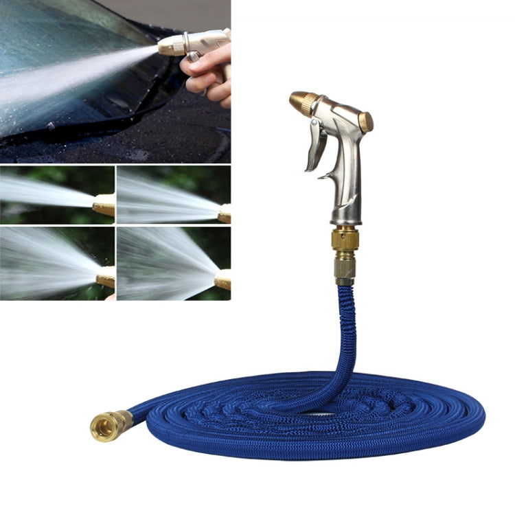 100FT 9m Car High Pressure Washing Tool Telescopic Water Pipe Set(Blue) - Car washing supplies by PMC Jewellery | Online Shopping South Africa | PMC Jewellery | Buy Now Pay Later Mobicred