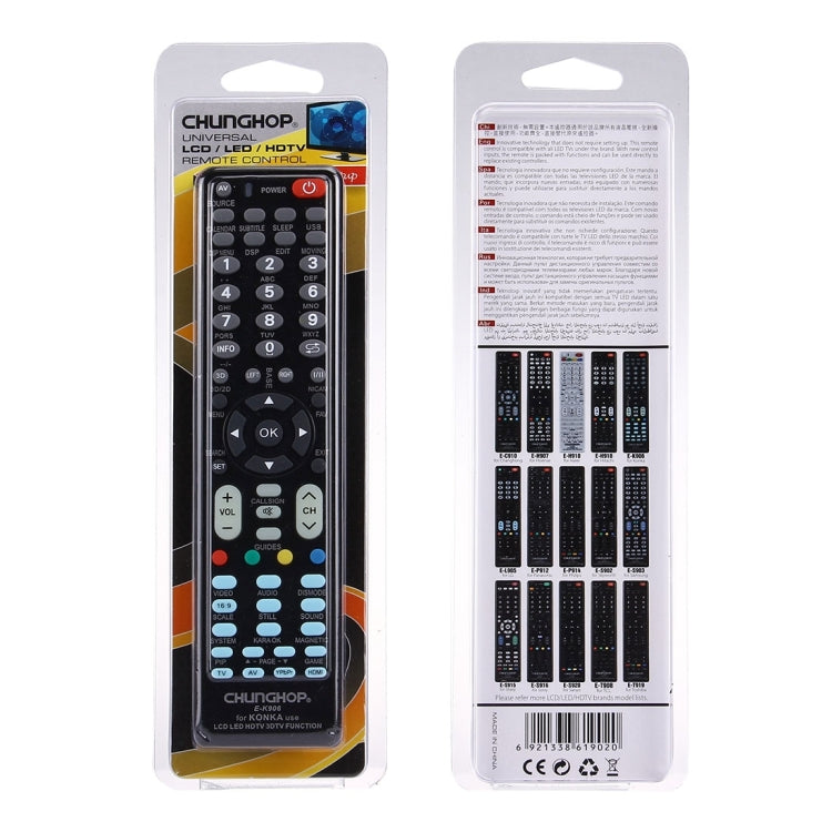CHUNGHOP E-K906 Universal Remote Controller for KONKA LED TV / LCD TV / HDTV / 3DTV - TV by CHUNGHOP | Online Shopping South Africa | PMc TechLife | Buy Now Pay Later Mobicred