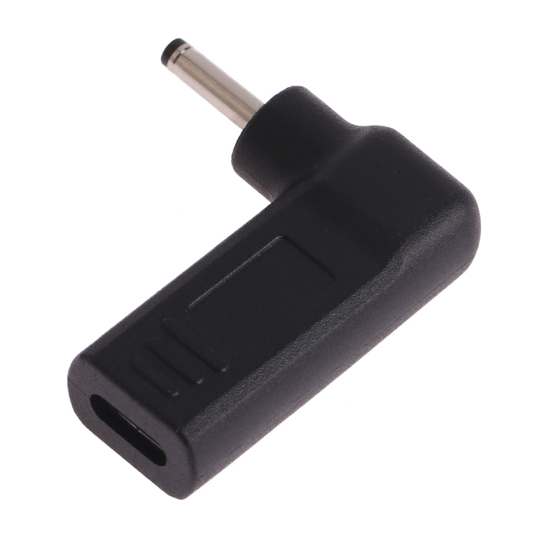 USB-C / Type-C Female to 3.0 x 1.1mm Male Plug Elbow Adapter Connector - Universal Power Adapter by PMC Jewellery | Online Shopping South Africa | PMC Jewellery