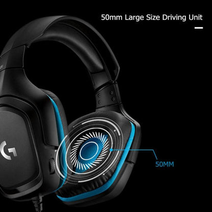 Logitech G431 Dolby 7.1 Surround Sound Stereo Folding Noise Reduction Competition Gaming Headset - Multimedia Headset by Logitech | Online Shopping South Africa | PMC Jewellery | Buy Now Pay Later Mobicred