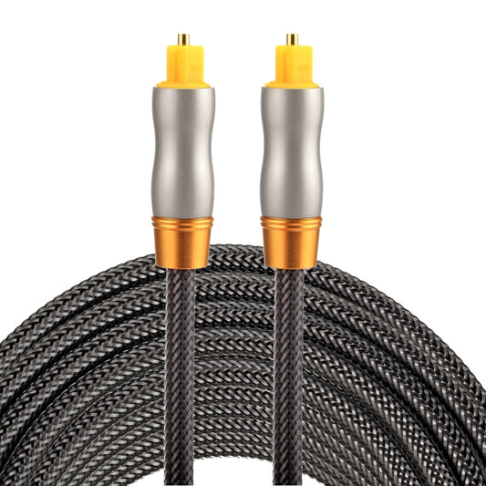 5m OD6.0mm Gold Plated Metal Head Woven Line Toslink Male to Male Digital Optical Audio Cable - Audio Optical Cables by PMC Jewellery | Online Shopping South Africa | PMC Jewellery | Buy Now Pay Later Mobicred