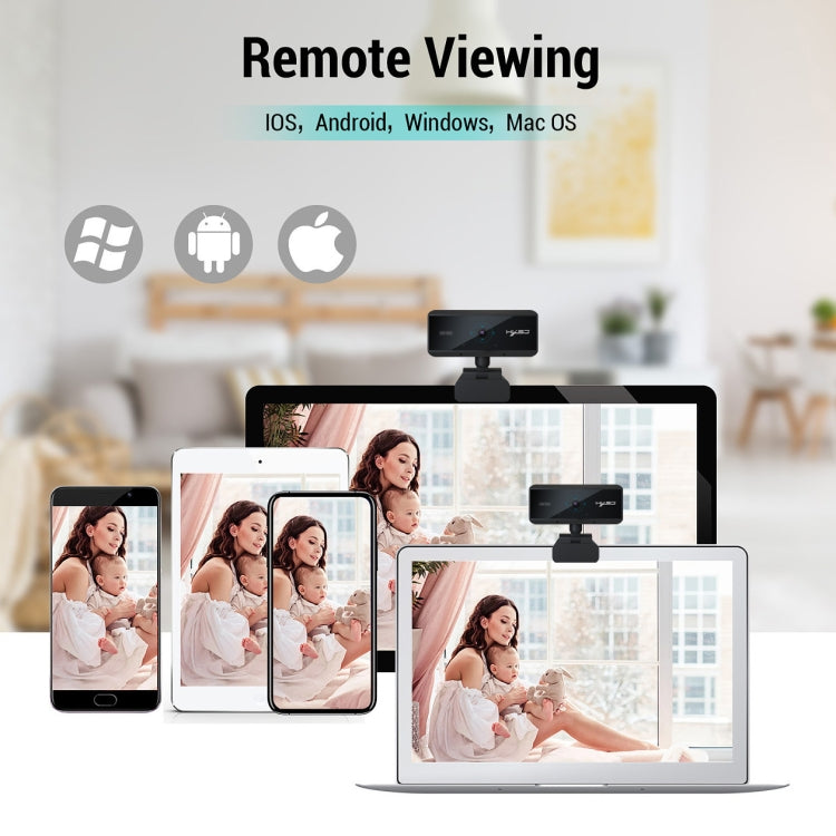 HXSJ S3 500W 1080P Adjustable 180 Degree HD Automatic Focus PC Camera with Microphone(Black) - free shipping - PMC Jewellery - Order now!