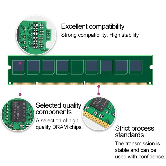 JingHai 1.5V DDR3 1333 / 1600MHz 8GB Memory RAM Module for Desktop PC - RAMs by JingHai | Online Shopping South Africa | PMC Jewellery | Buy Now Pay Later Mobicred