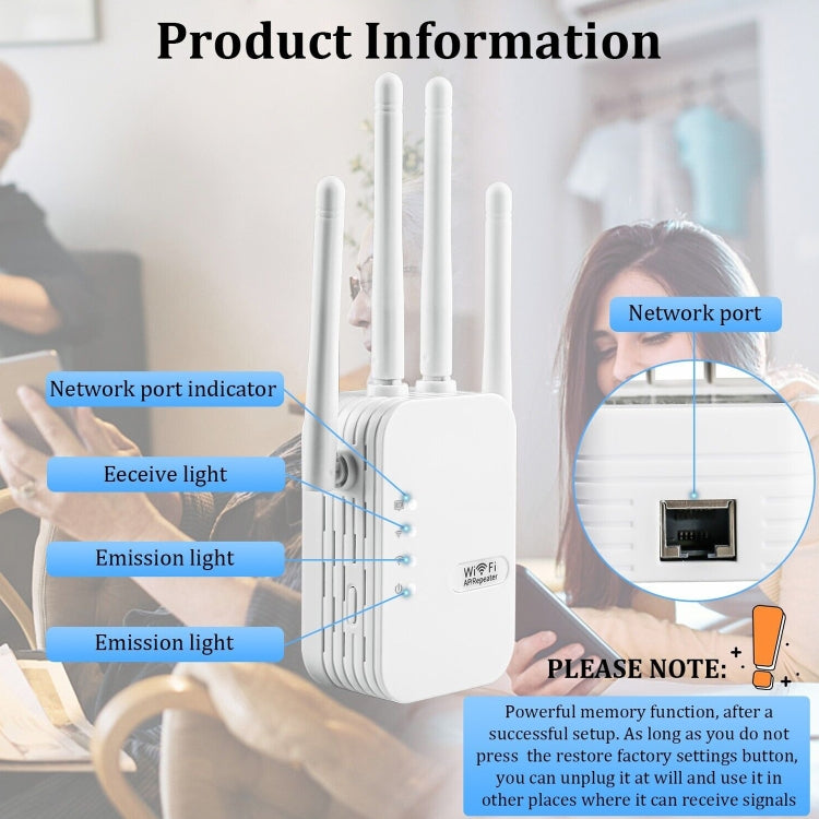 ZX-R08 300Mbps 2.4G WiFi Repeater Signal Amplifier, US Plug - Wireless Routers by PMC Jewellery | Online Shopping South Africa | PMC Jewellery | Buy Now Pay Later Mobicred