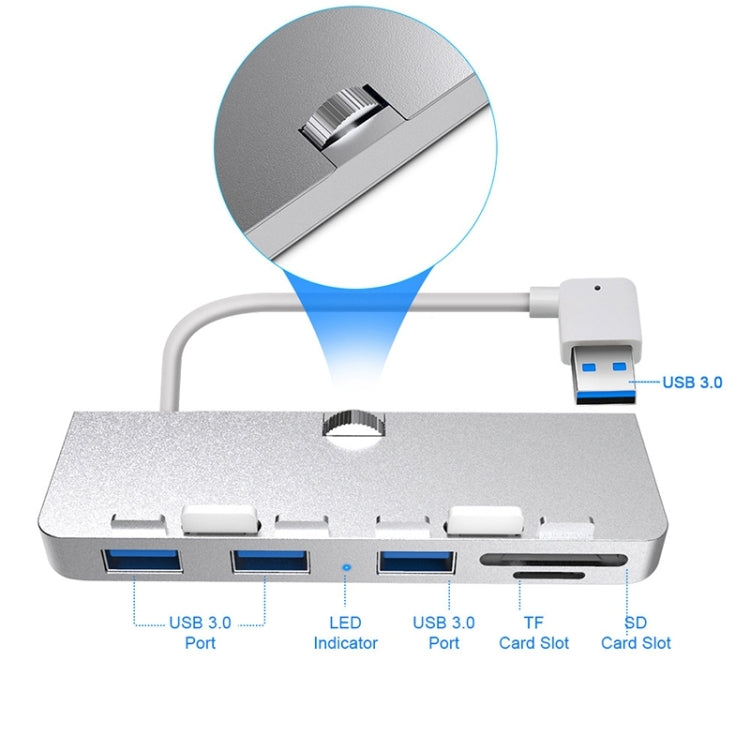 Rocketek HC412 USB3.0 x 3 + SD / TF Card Reader HUB Adapter - free shipping - PMC Jewellery - Order now!