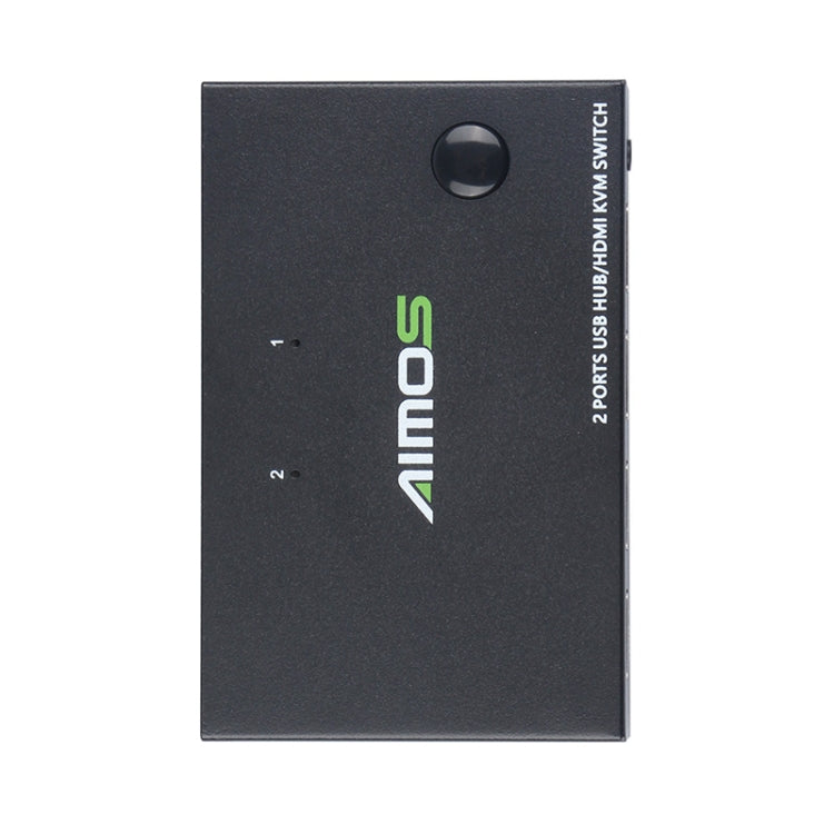 AIMOS AM-KVM201CC 2 Ports USB HUB HDMI KVM Switch without Extension Cable - Switch by PMC Jewellery | Online Shopping South Africa | PMC Jewellery | Buy Now Pay Later Mobicred