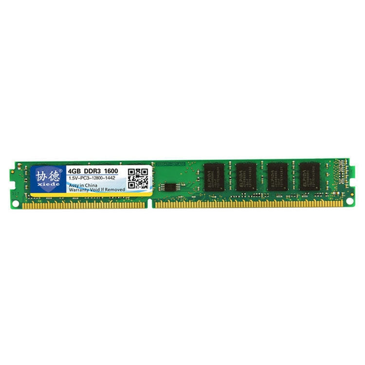 XIEDE X034 DDR3 1600MHz 4GB 1.5V General Full Compatibility Memory RAM Module for Desktop PC - RAMs by XIEDE | Online Shopping South Africa | PMC Jewellery | Buy Now Pay Later Mobicred