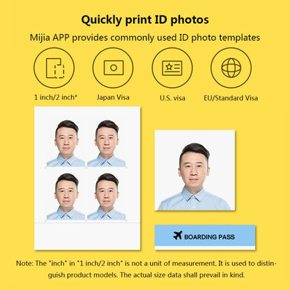 Original Xiaomi Mijia 1S Mini Automatic Pocket Photo Printer 3 inch Adhesive Photo Paper for PC5841 (White) - Printer Accessories by Xiaomi | Online Shopping South Africa | PMC Jewellery | Buy Now Pay Later Mobicred