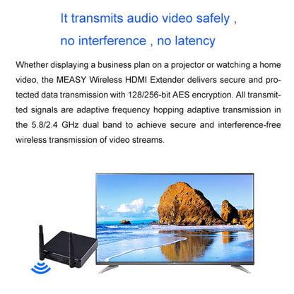 Measy FHD686-2 Full HD 1080P 3D 2.4GHz / 5.8GHz Wireless HD Multimedia Interface Extender 1 Transmitter + 2 Receiver, Transmission Distance: 200m(AU Plug) - Set Top Box & Accessories by Measy | Online Shopping South Africa | PMC Jewellery | Buy Now Pay Later Mobicred