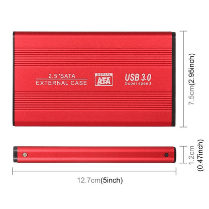 Richwell SATA R2-SATA-500GB 500GB 2.5 inch USB3.0 Super Speed Interface Mobile Hard Disk Drive(Red) - External Hard Drives by Richwell | Online Shopping South Africa | PMC Jewellery | Buy Now Pay Later Mobicred