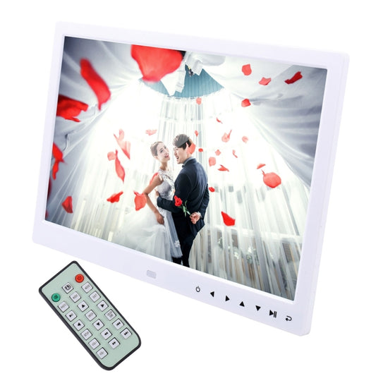 13.0 inch LED Display Digital Photo Frame with Holder / Remote Control, Allwinner, Support USB / SD Card Input / OTG (White) - 11-15 inch by PMC Jewellery | Online Shopping South Africa | PMC Jewellery | Buy Now Pay Later Mobicred