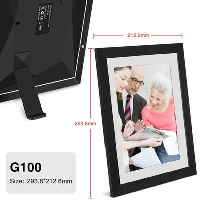 G100 10.1 inch LCD Screen WIFI Cloud Album Digital Photo Frame Electronic Photo Album with Touch Rotating Screen & Video Push (UK Plug) - 11 inch Below by PMC Jewellery | Online Shopping South Africa | PMC Jewellery | Buy Now Pay Later Mobicred