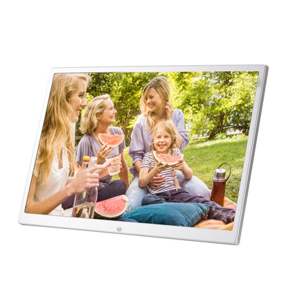 HSD1202 12.1 inch 1280x800 High Resolution Display Digital Photo Frame with Holder and Remote Control, Support SD / MMC / MS Card / USB Port, UK Plug(Silver) - 11-15 inch by PMC Jewellery | Online Shopping South Africa | PMC Jewellery | Buy Now Pay Later Mobicred